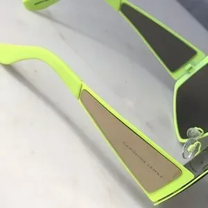 Kim Kardashian West x Carolina Lemke Gemini Sunglasses Neon Lime Kim Kardashian West | Accessories | Kim Kardashian West X  main image 4